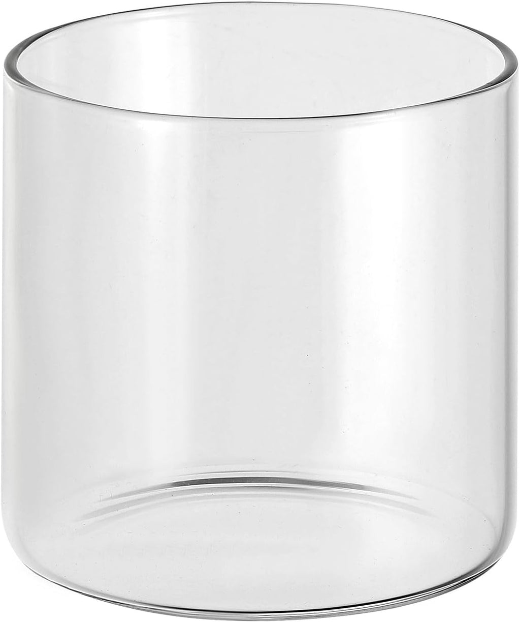 PATIKIL Clear Glass Cylinder Vase, 3.1" Tall and 3.1" Dia Tabletop Flowers Vase Floating Candle Holder Vase for Home Decor Wedding Centerpieces(10oz)
