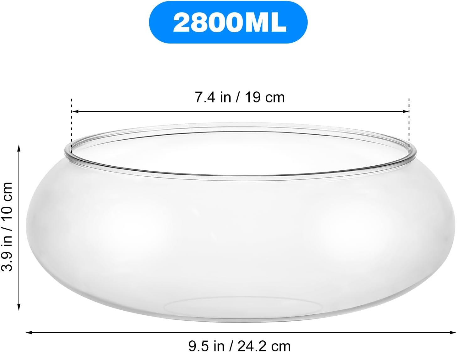 Kisangel Transparent Landscape Fish Tank - 9.52 Inch Acrylic Betta Fish Tank for Small Fishes Durable and Stylish Aquarium for Home and Office Decoration