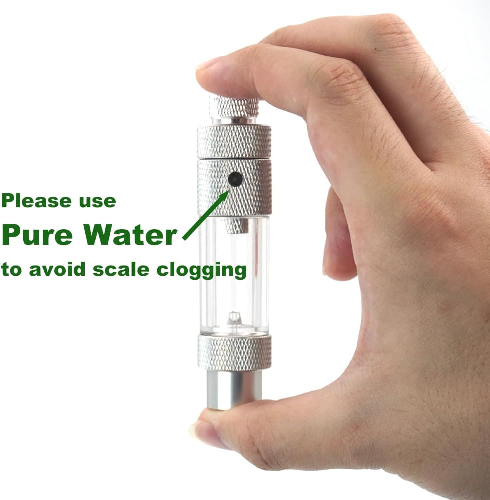 LINLAN Easy Water Refill CO2 Bubble Counter with Check Valve and Water Adder for Planted Aquarium CO2 Regulator (Air Pipe Connection)