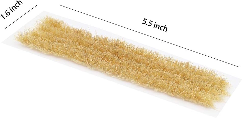 2 Boxes Static Rice Field Grass Model Railway Artificial Grass Miniature War Gaming Terrain DIY Model Railroad Scenery War Gaming Scenery