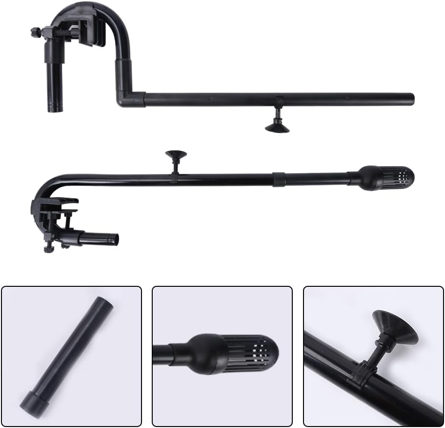 DONGKER Aquarium Canister Filter Inlet Outlet Kit,Fish Tank Filter Tube with Suction Cups for 16mm Outer Diameter/22mm Inner Diameter Aquarium Hose