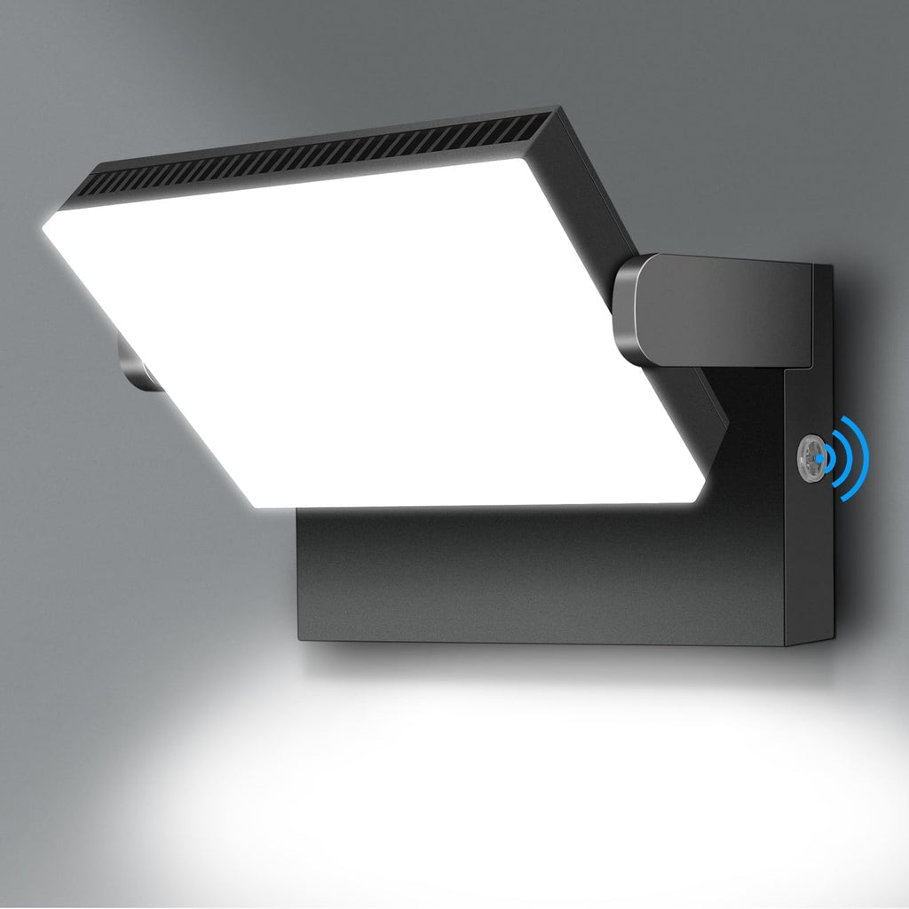 ledmo 150W LED Flood Light Outdoor, 18000LM 5000K Super Bright Dusk to Dawn Photocell LED Wall Pack, 360 ° Adjustable IP65 Commercial Exterior Wall Large Area Lighting Hardwired