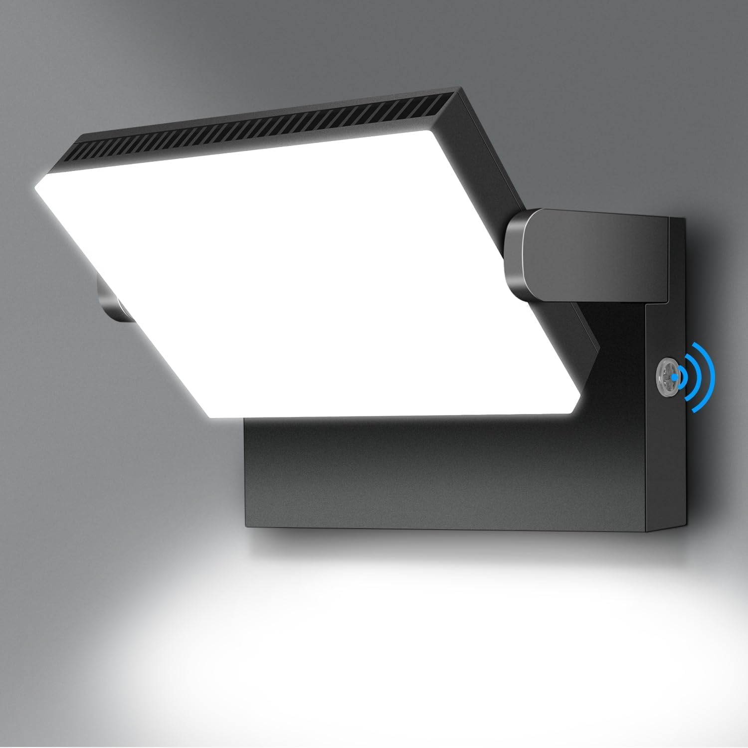ledmo 150W LED Flood Light Outdoor, 18000LM 5000K Super Bright Dusk to Dawn Photocell LED Wall Pack, 360 ° Adjustable IP65 Commercial Exterior Wall Large Area Lighting Hardwired