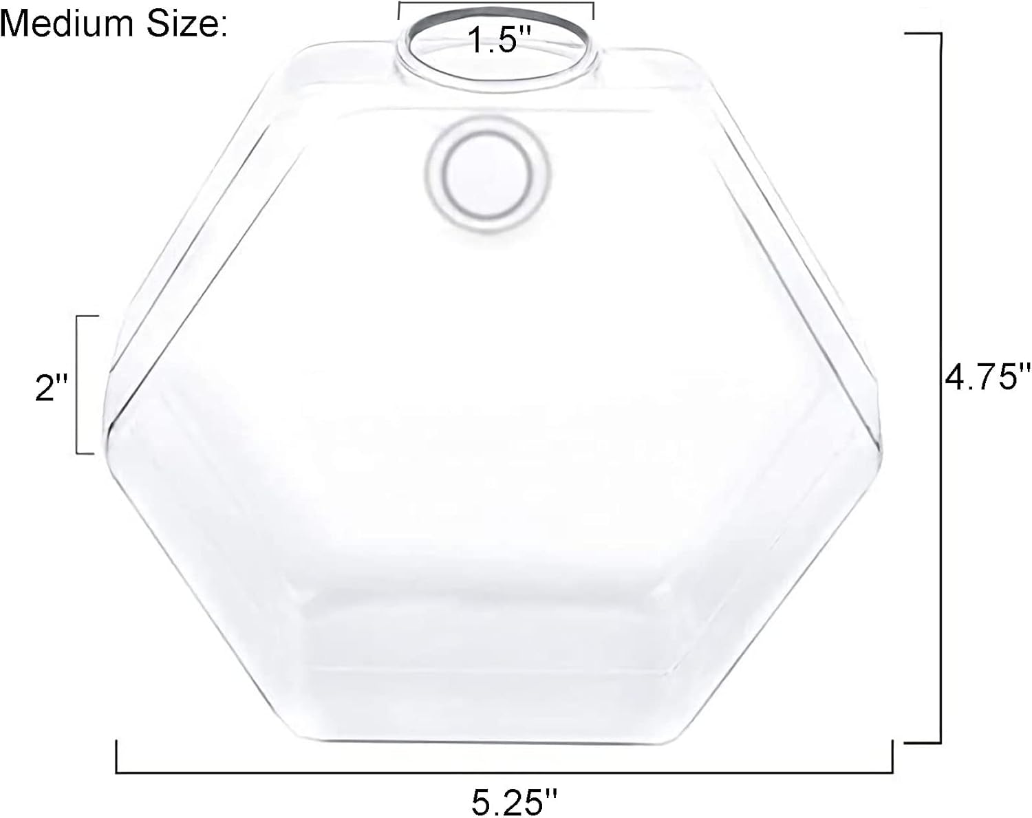 Kingbuy Hexagon Wall Planter Set - 3 Pack Glass Propagation Terrarium Vases with Hanging Mounts for Indoor Plants, Air Plants & Hydroponic Stations Home Office Decor, Plant Lover Gifts (Medium)