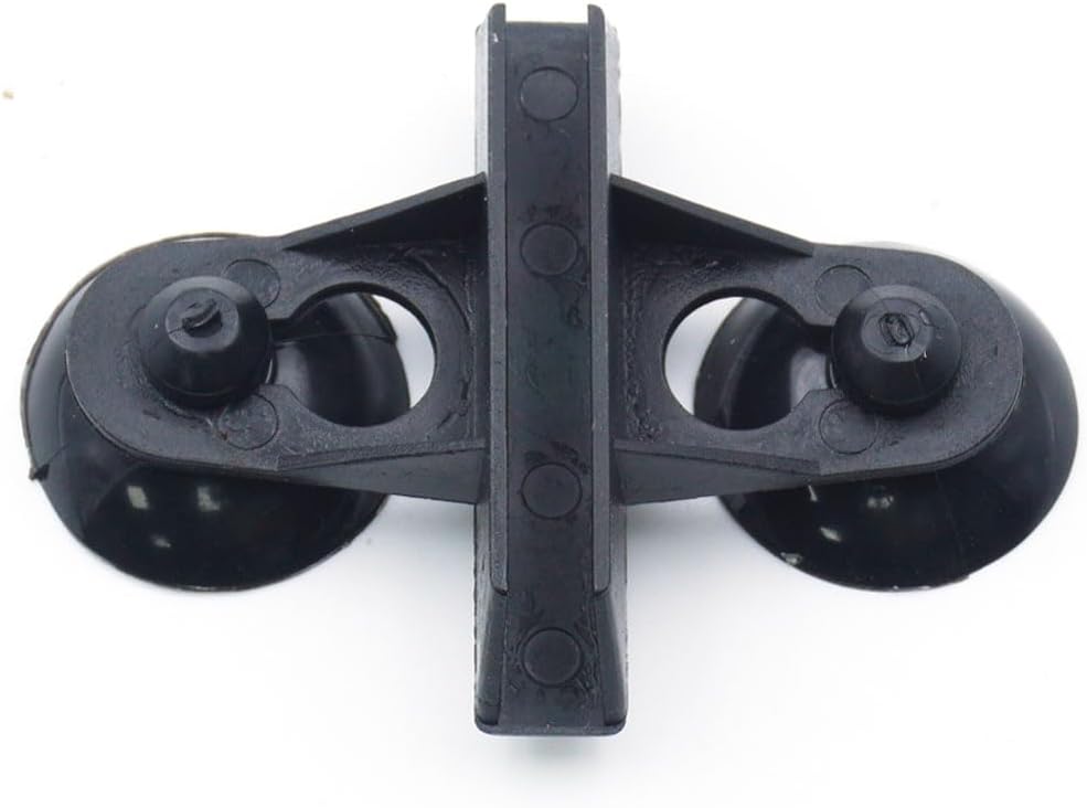LINLAN 10 Pieces Aquarium Divider Suction Cup Clips, Glass Fixing Clips, Plastic Mesh Board Isolation Holders for Fish Tank (Black)