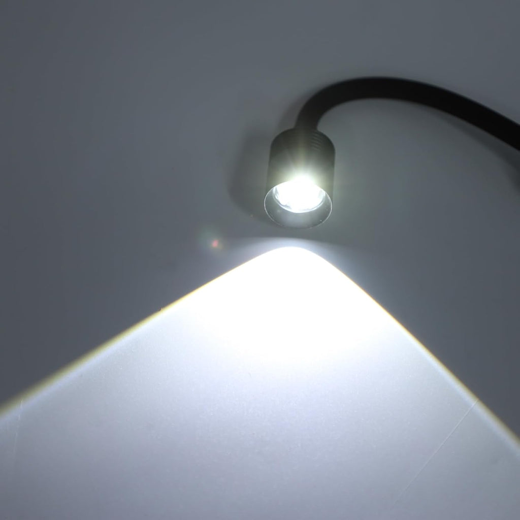 Zerodis LED Aquarium Light Aquarium Lights for Open Fish 3 Color Lighting Adjustable Indoor LED Mini Clamp/Holder Lamp IP65 Waterproofing 360° Rotatable Clamp Arm Lamp