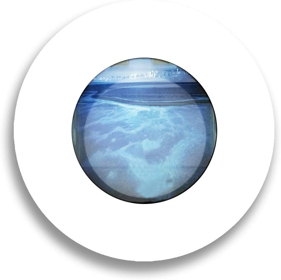 Aussie Aquariums AA-Porthole-MWHITE 2.0 Wall Mounted Aquarium, Matte White