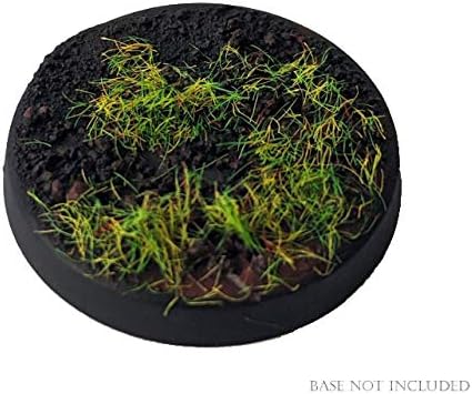 Static Grass, Bright Green - 2mm Length Fibers - Master Quality Base & Scenery Flock - Realistic Texture & Detail - for 28mm Scale Table Top War Game Miniatures - Made in USA