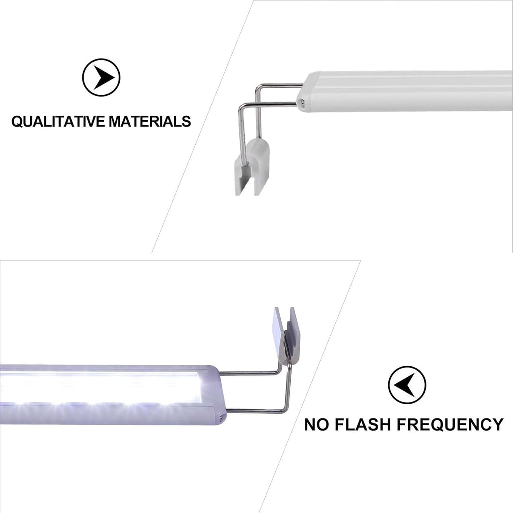 Plastic LED Aquarium Clip Light for Fish Tanks LED Fish Tank Lamp with Even Brightness and Strong Penetration Easy Installation US Plug