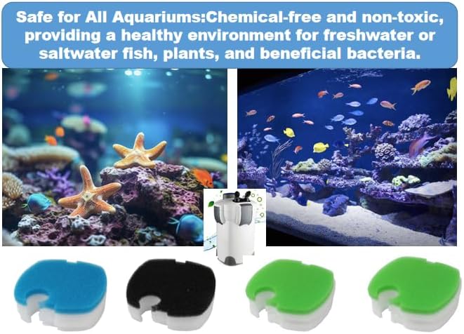 Replacement Canister Filter Pads Compatible with SUNSUN HW-304B/404B/704B/3000 CF500 Aquarium Filter Media Tank Filter Universal Floss
