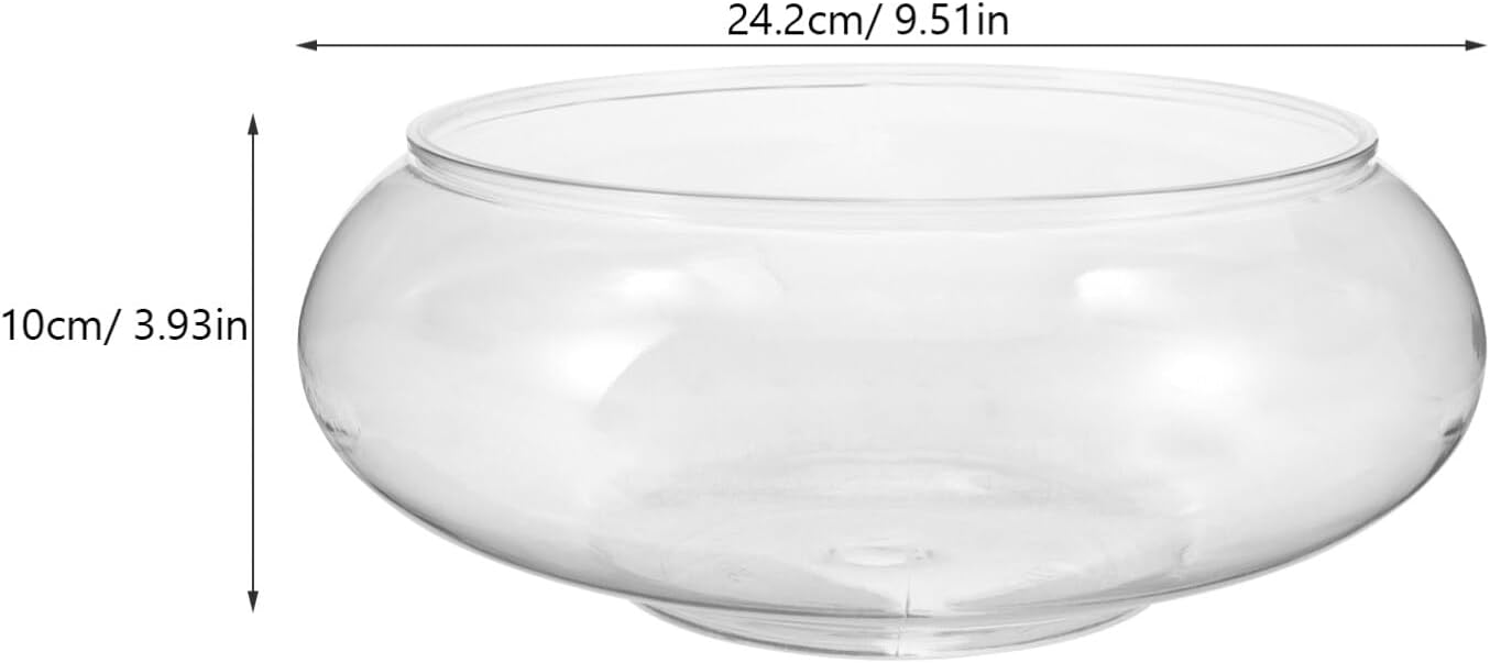 GANAZONO Clear Fish Bowl Vase Bubble Round Planter Terrarium Fish Bowl Aquatic Plant Pot Daffodil Pot Hydroponic Planter Tank Aquarium