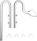 LINLAN 13mm Glass Lily Pipe, Inflow and Outflow, Fits 12/16mm (1/2" i.d.) Filter Hose for Aquarium Planted Tank