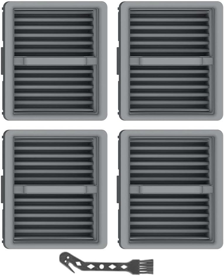 For Tineco Replacement Filter Set for iFloor Y2 Wet Dry Vacuum Cleaner, Washable and Reusable Dust Filters with Cleaning Brush, 4 Pack