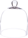 Plymor 7.875 inch x 9.5 inch Bell Jar Glass Display Dome Cloche (Interior Size 7.5" x 7.5")