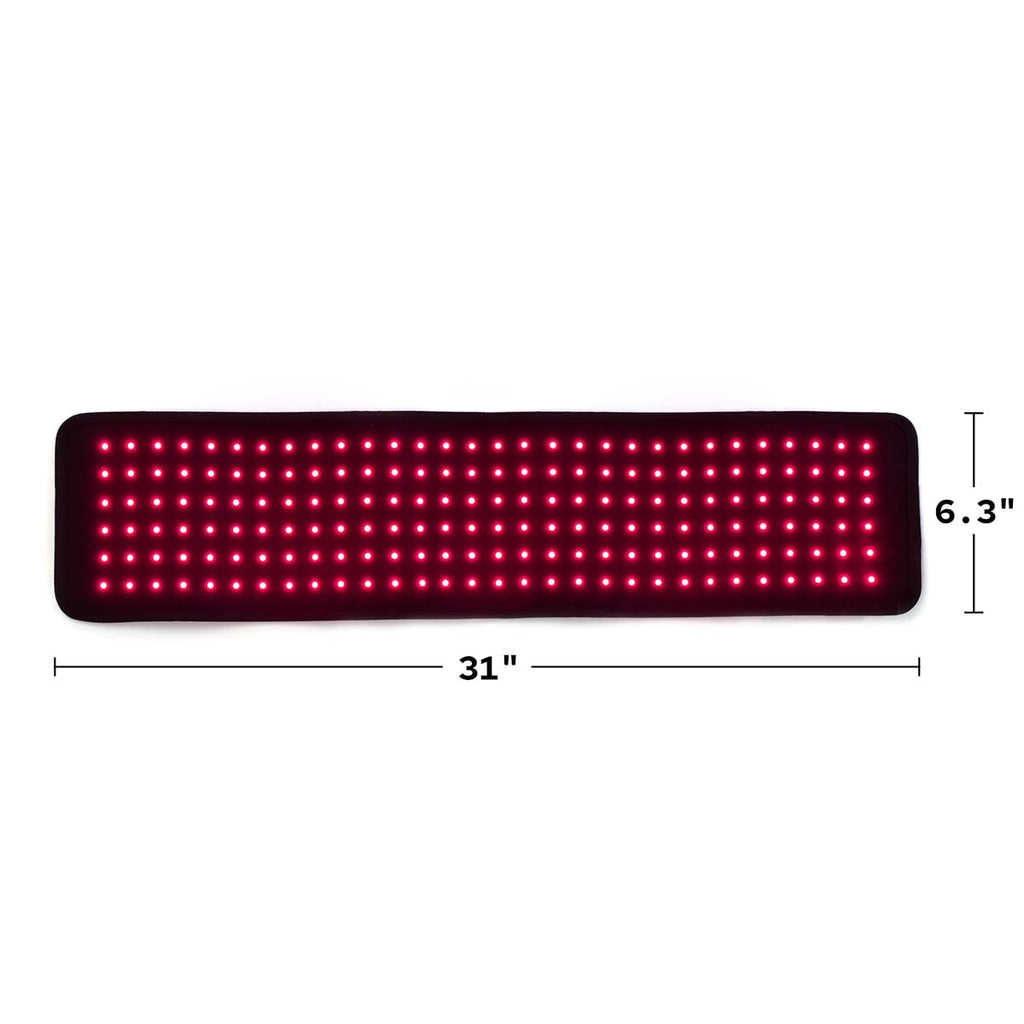 Fringe Red Light Therapy Extra Long Wrap, Wireless, Both Red Light 660nm and Infrared Light 850nm, 360 LED Lights, Sports Recovery