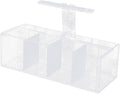 Acrylic Aquarium 4 Compartment Betta Fish Tank with LED Lights Pump Container Rectangular Fishes Tank Suitable for a Wide Variety of Tropical Fish, Clear and Transparent