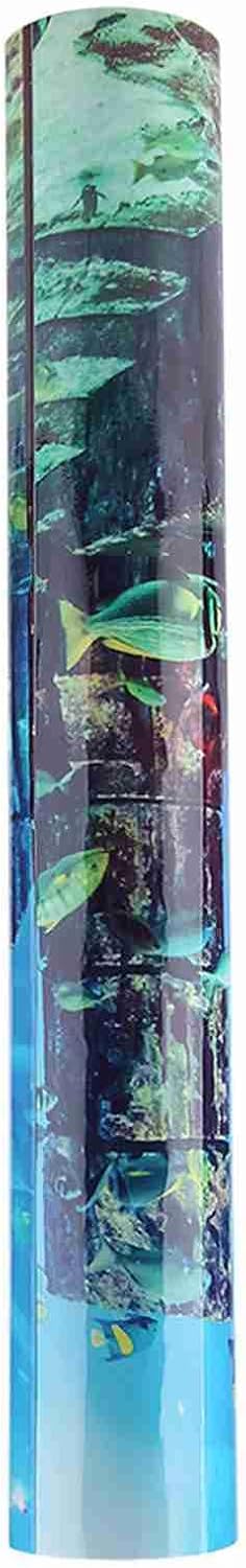 CHICIRIS Fish Underwater Poster Bright PVC Aquarium Background Sticker for Decoration of Aquarium Terrarium, Material for Fish Wall, Underwater Theme (91 * 50cm)