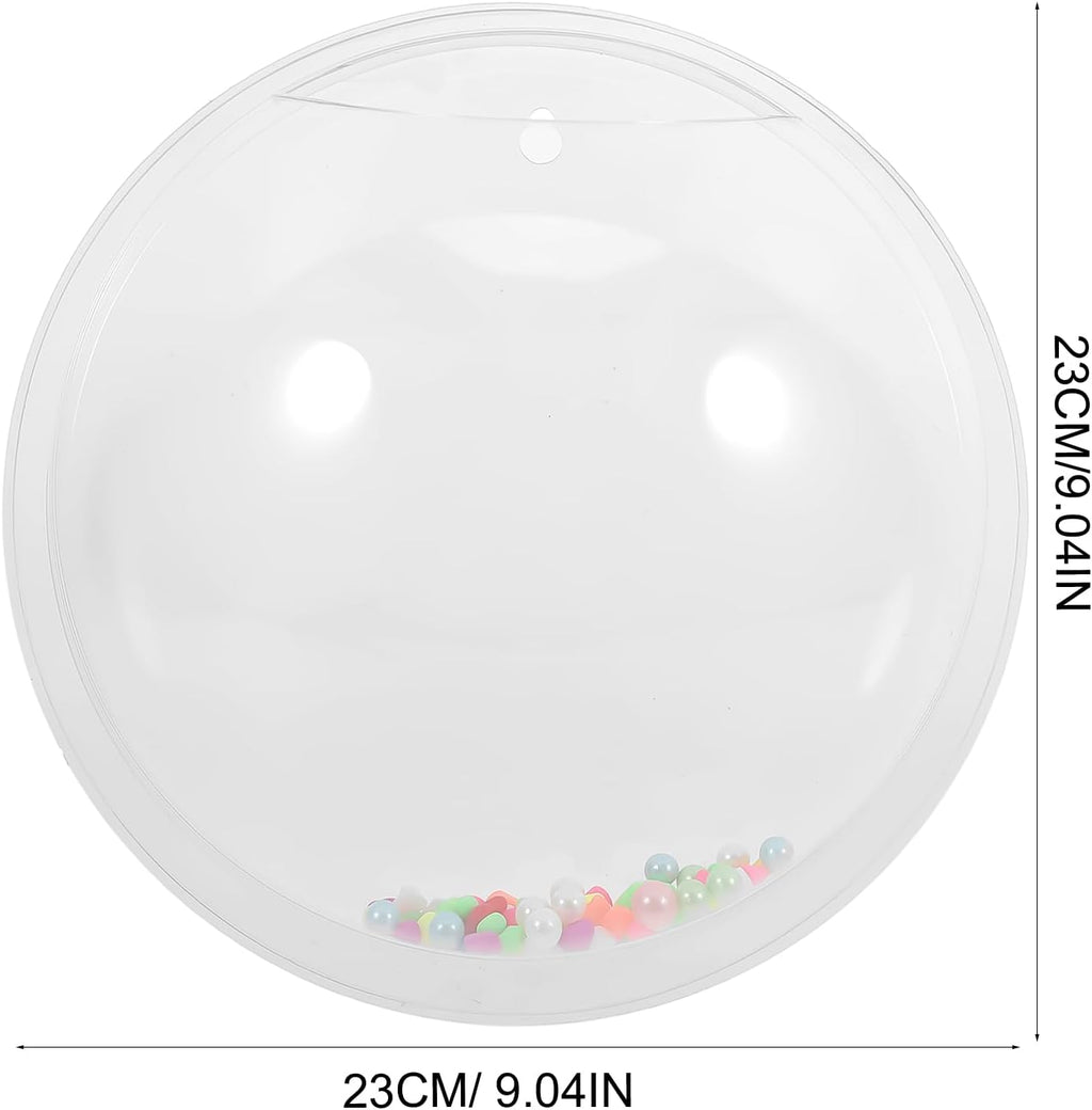 iplusmile Wall Mounted Fish Bowl - 9 Inch Round Acrylic Betta Fish Tank, Hanging Bubble Vase for Plant Propagation & Home Office Wall Decorations