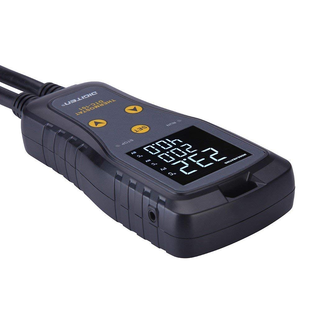 DIGITEN Temperature Controller Heat Mat Thermostat Outlet DTC101 Temperature Controlled Outlet Greenhouse Thermostat Aquarium Temperature Controller Reptile Thermostat Heating Cooling Mode 110V 10A