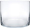Royal Imports Flower Glass Vase Decorative Centerpiece for Home or Wedding - Cylinder Shape, 6" Tall, 6" Opening, Clear