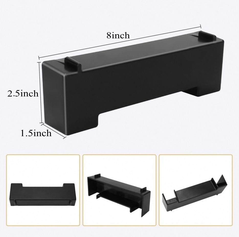 Shrimp Cave Aquarium Tunnel, Aquarium Decor Habitat Decoration, Black Plastic, Modern, Corydora Catfish, Kuhli Loach, Clown Cory Shrimp, Fish, 0.5"D x 2.5"W x 1.5"H