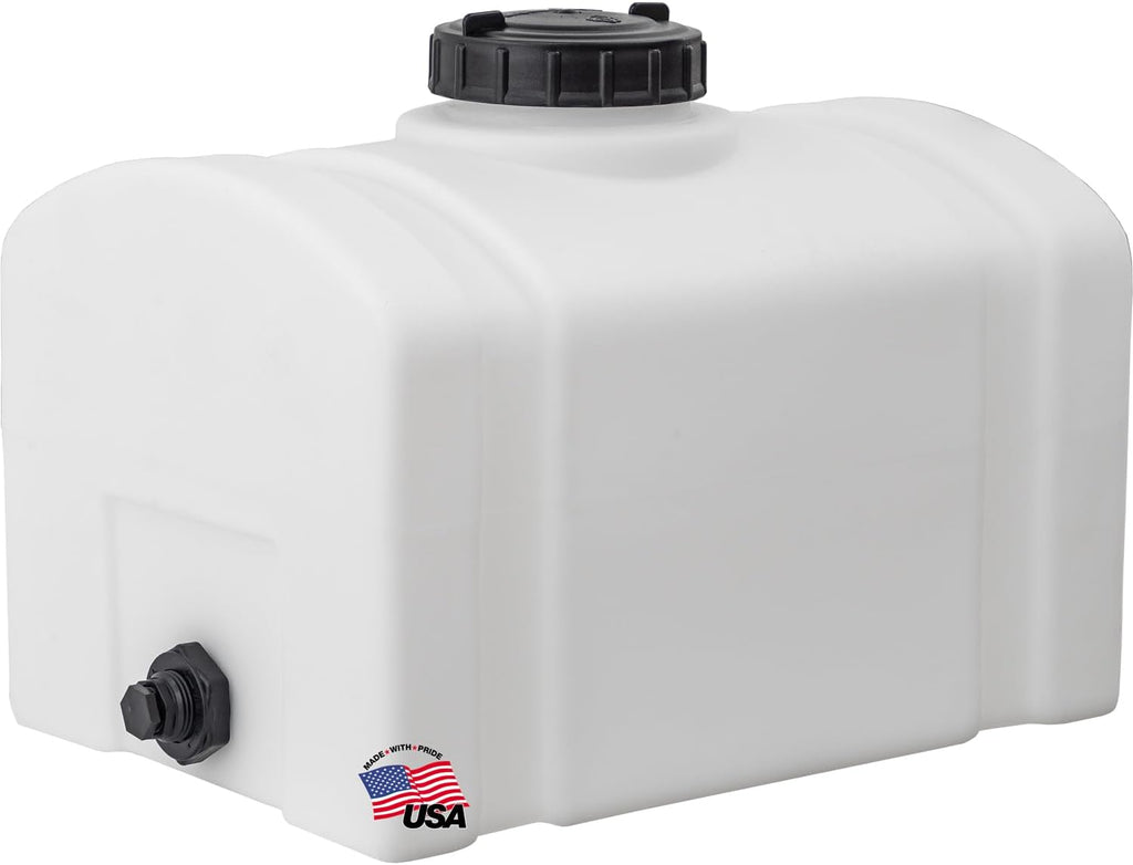 RomoTech 82123889 Polyethylene Domed Reservoir Water Tank, 16 gallon, Made In The USA Poly Tank For Water and Non-Flammable Liquids, Rust and Corrosion Proof