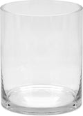Generic 5"" Wide 6"" High Large Hand Blown Sturdy Clear Cylinder Glass Vase, Centerpiece Flower Vase for Rose, Tulip, Boquets, Hurricane Candle Holder Sizes: 5"" Dia 6"" High (1, 5""x6"")
