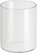 PATIKIL Clear Glass Cylinder Vase, 3.1" Tall x 2.6" Dia, 200ml, Tabletop Flowers Vase, Floating Candle Holder, Modern, Transparent, Wedding, Graduation, Mother's Day, Women, Indoor, Drop Resistant