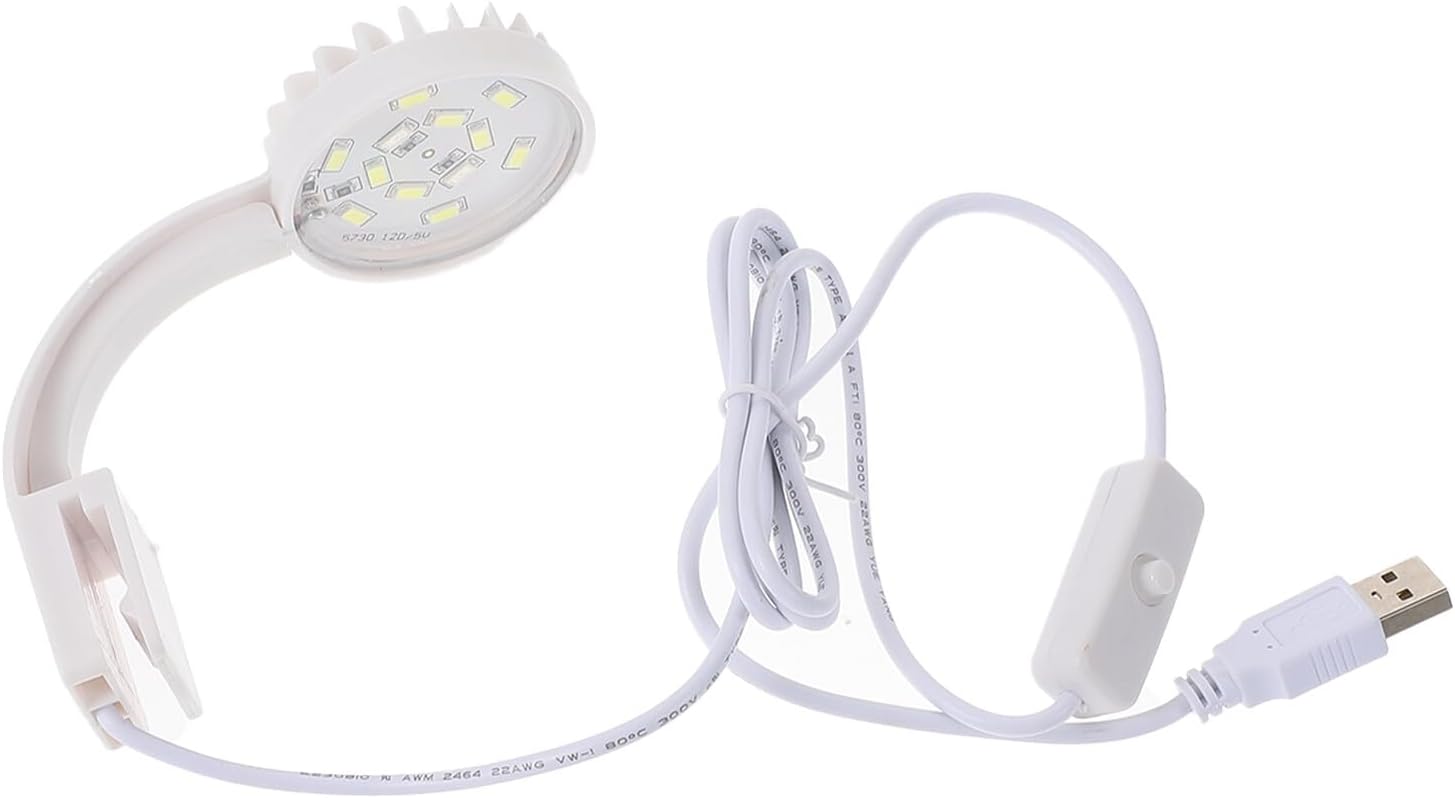 Gadpiparty USB Reef LED Aquarium Light Energy-Saving Mini Landscape Lighting for Nano Aquariums and Aquatic Plants White USB Aquarium Decor