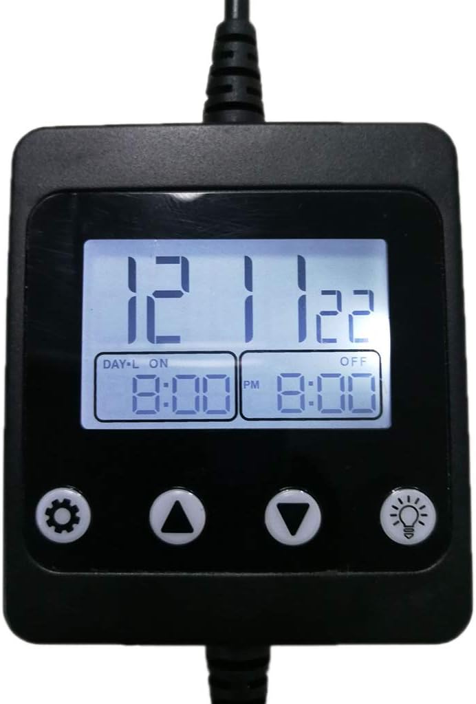 Aquarium Light Timer Fish for Light Controller and Dimmer 24 Hour Program for 5V-30V Sunset Simulation