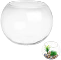 GANAZONO Office Decor Glass Vase Glass Fish Bowl Clear Terrarium Globe Flower Vase Small Goldfish Tank Bubble Planter for Wedding Event Arrangements Home Decor 20cm s