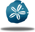 Riverside Designs Coastal Sand Dollar Ocean Beach Metal Art Steel Wall Decor (24", Teal)