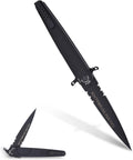 Extrema Ratio - BD4 Contractor (Black) Folding Knife, Böhler N690 Steel Blade 58 HRC, Black Burnished Finish, Smooth Aluminum Handle, Ergonomic Design, Reversible Clip, Italian Craftsmanship, Durable