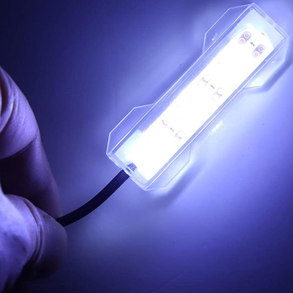 Soft LED Aquarium Plant Light, 5V 0.6W USB 2.0 Mini Aquarium Lamp, LED Desktop Fish Tank Light with 3.28ft Cable, White Lighting Small Water Plant Light for Plant Grow