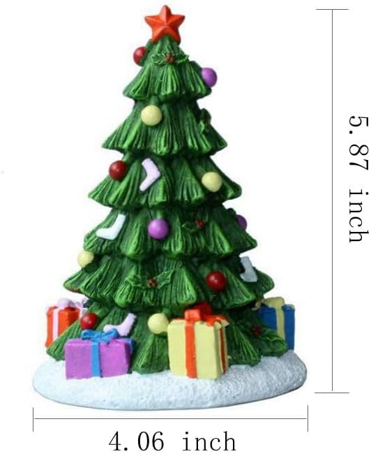 Aquarium Christmas Fireplace Decoration Package- Fish Tank Christmas Tree Statue Holiday Decoration for Aquarium Betta Fish 3 Pieces Christmas Tree + Christmas Fireplace+Wreath