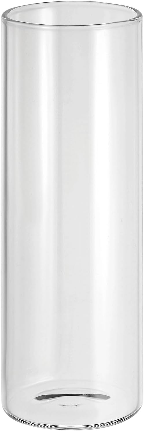 PATIKIL Clear Glass Cylinder Vase, 5.9" Tall and 2" Dia Tabletop Flowers Vase Floating Candle Holder Vase for Home Decor Wedding Centerpieces(8oz)