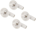 uxcell 4Pcs Air Conditioner Drain Hose Connector Elbow Fitting with Rubber Ring for Mini-Split Units and Window AC Unit 18mm, White