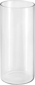PATIKIL Clear Glass Cylinder Vase, 7.9" Tall and 3.3" Dia Tabletop Flowers Vase Floating Candle Holder Vase for Home Decor Wedding Centerpieces(33.8oz)