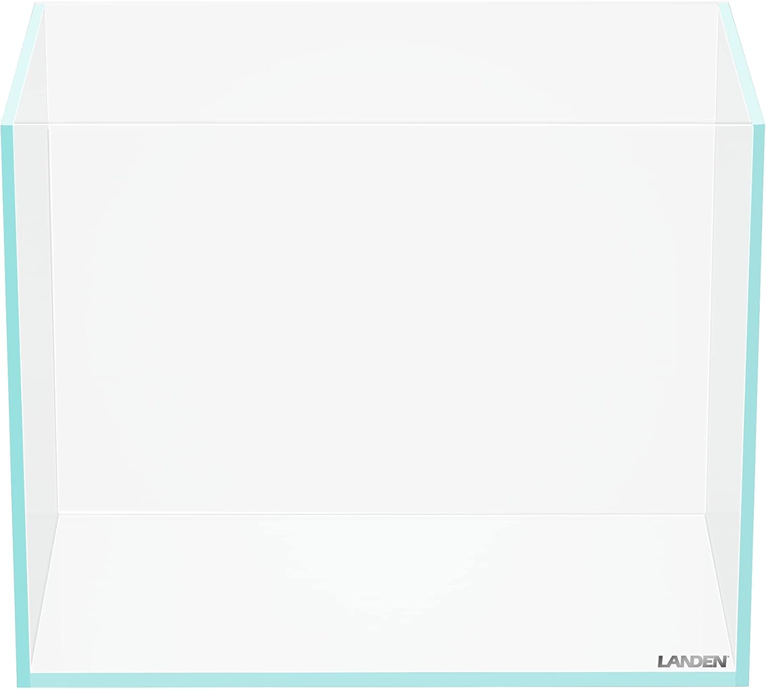 LANDEN 30N 3.2 Gallon Nano Rimless Low Iron Aquarium Tank, W11.8×D7.5×H9.4 in(30x19x24cm) 5mm Thickness with Nano Foam Leveling Mat Included