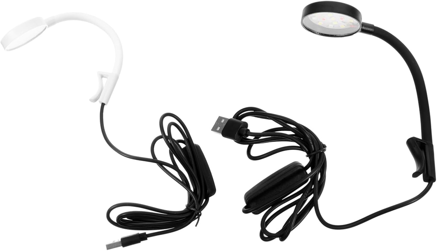 2PCS USB Fish Tank Light Compact Adjustable Aquarium LED Lamp for Small Tanks Household Aquarium Light Aquatic Plant Growth