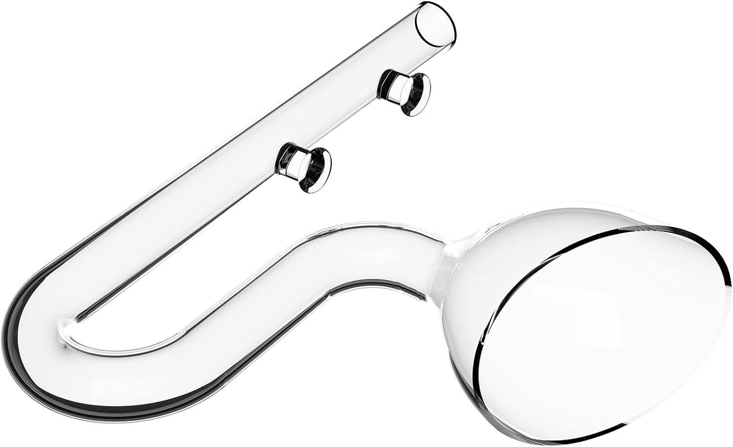 FZONE Aquarium Glass Mini Skimmer Lily Inflow and Outflow Sets for Mini Nano Tanks Filter Pipes(for 1/2inch Tubing)