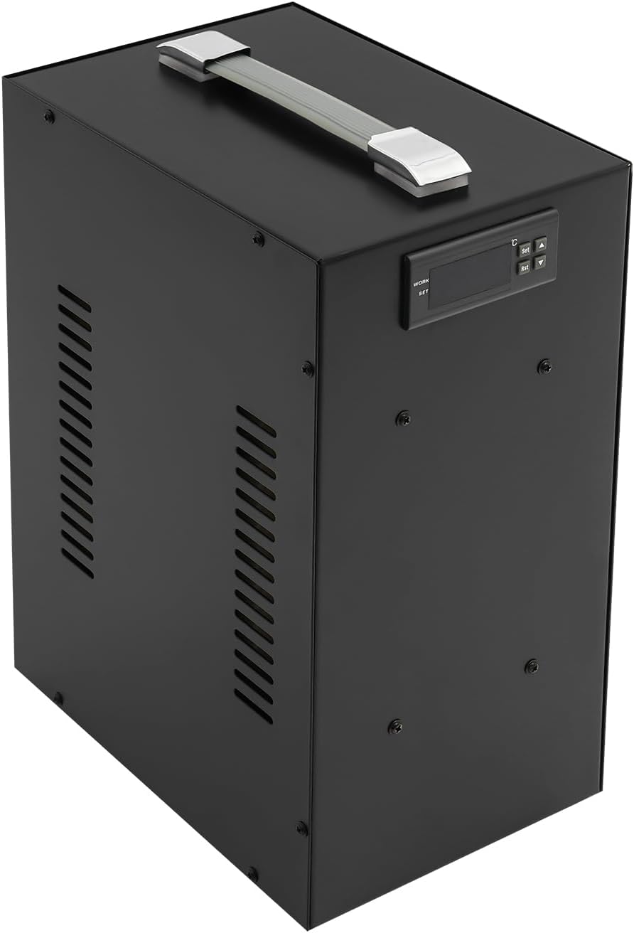 Aquarium Chiller 1/5HP 10.57Gal 40L Fish Tank Water Cooler, Hydroponic Water Chiller Cooling System with LCD Display, Quiet Design for Axolotl Coral Reef Jellyfish, Seawater & Fresh Water
