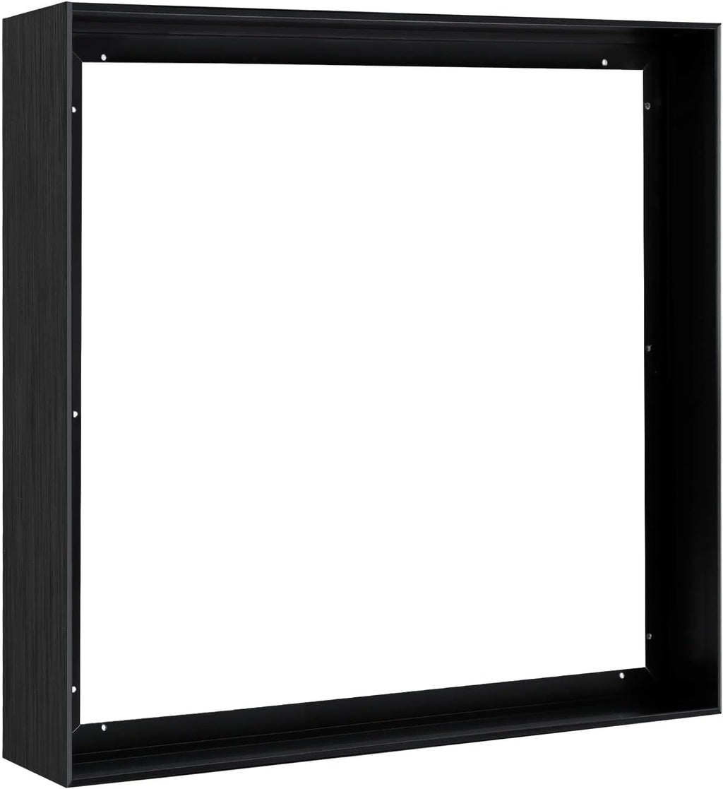Floating Frame for 48x48 Canvas Painting, DIY Metal Canvas Frame with 1.5 Inch Deep for Oil Paintings Art Prints Artwork Landscape Portrait Living Room Wall Decor (Black)