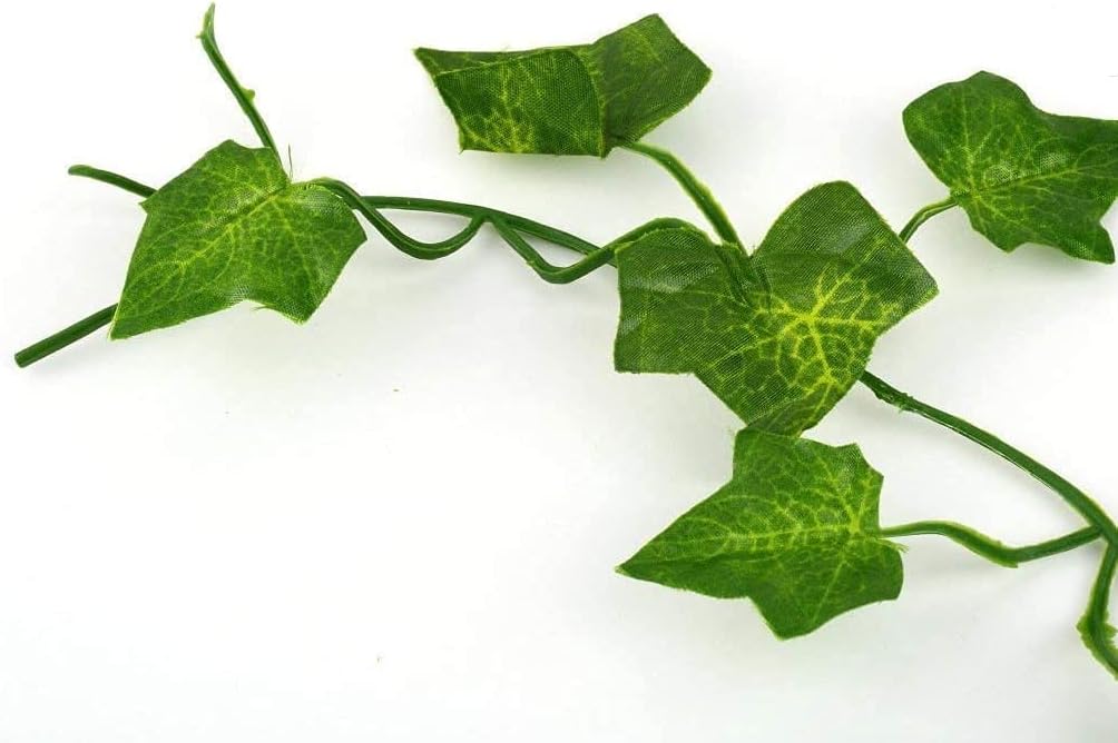 4 Pack 26.24 Feet Artificial Ivy Garland Greenery Garlands Hanging Plant Vine,Fake Ivy Leaves Fake Vines Artificial Ivy, Fake Foliage Flowers for Wedding Wall Decor, Party Room Decor,Green