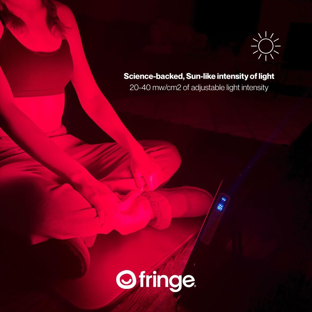 Fringe Red Light Panel, Has Both Red Light 660nm and Infrared Lights 850nm, 360 LED, Sports Recovery (Therapy Panel 189W) Ideal for Pain Relief, Sleep and Energy Recovery