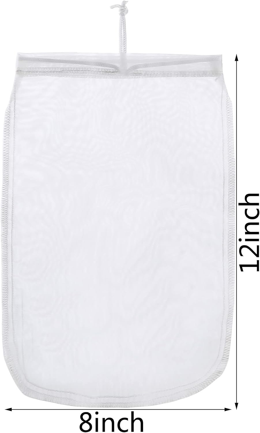 ALEGI Aquarium Filter Media Bag Extra Fine,Reusable 180 Micron Drawstring Mesh Filter Bags for Activated Carbon (12"*8" (3 Pack))