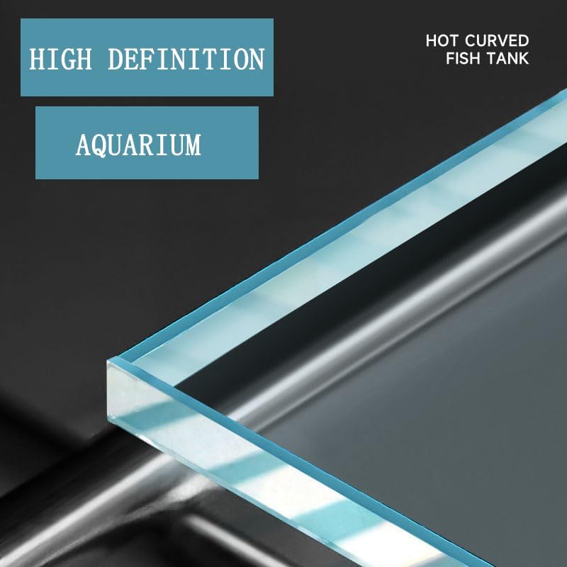3 Gallon Aquarium Fish Tank, Rimless Aquarium Tank, 11.8" L × 7.9" H × 7.1" W
