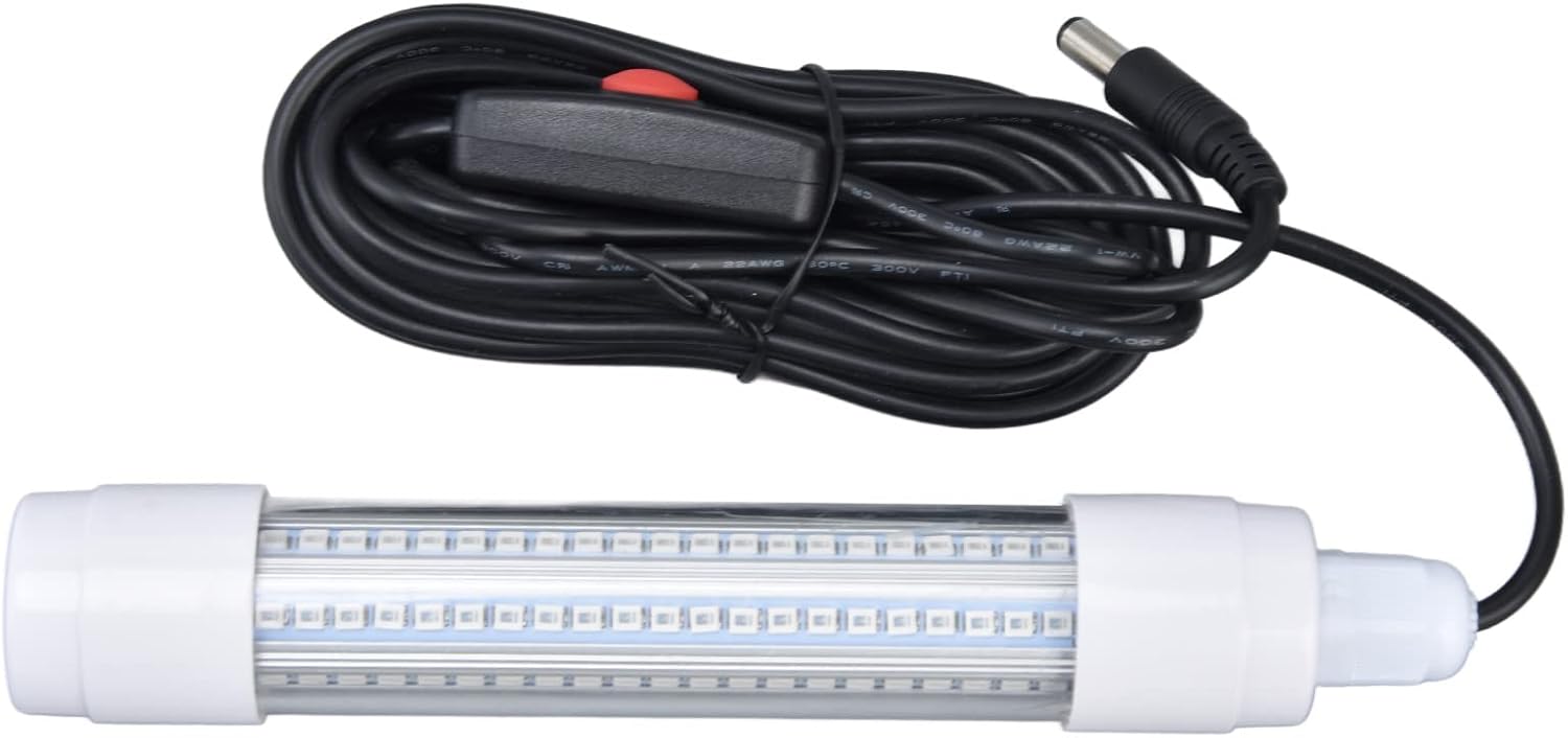 Keenso Fishing Light 126 LED IP68 1000 Lm Submersible Night Fish Finder Lamp for Underwater Lighting