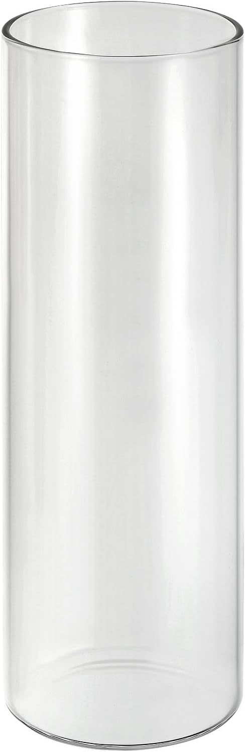 PATIKIL Clear Glass Cylinder Vase, 7.9" Tall and 2.6" Dia Tabletop Flowers Vase Floating Candle Holder Vase for Home Decor Wedding Centerpieces(18.6oz)