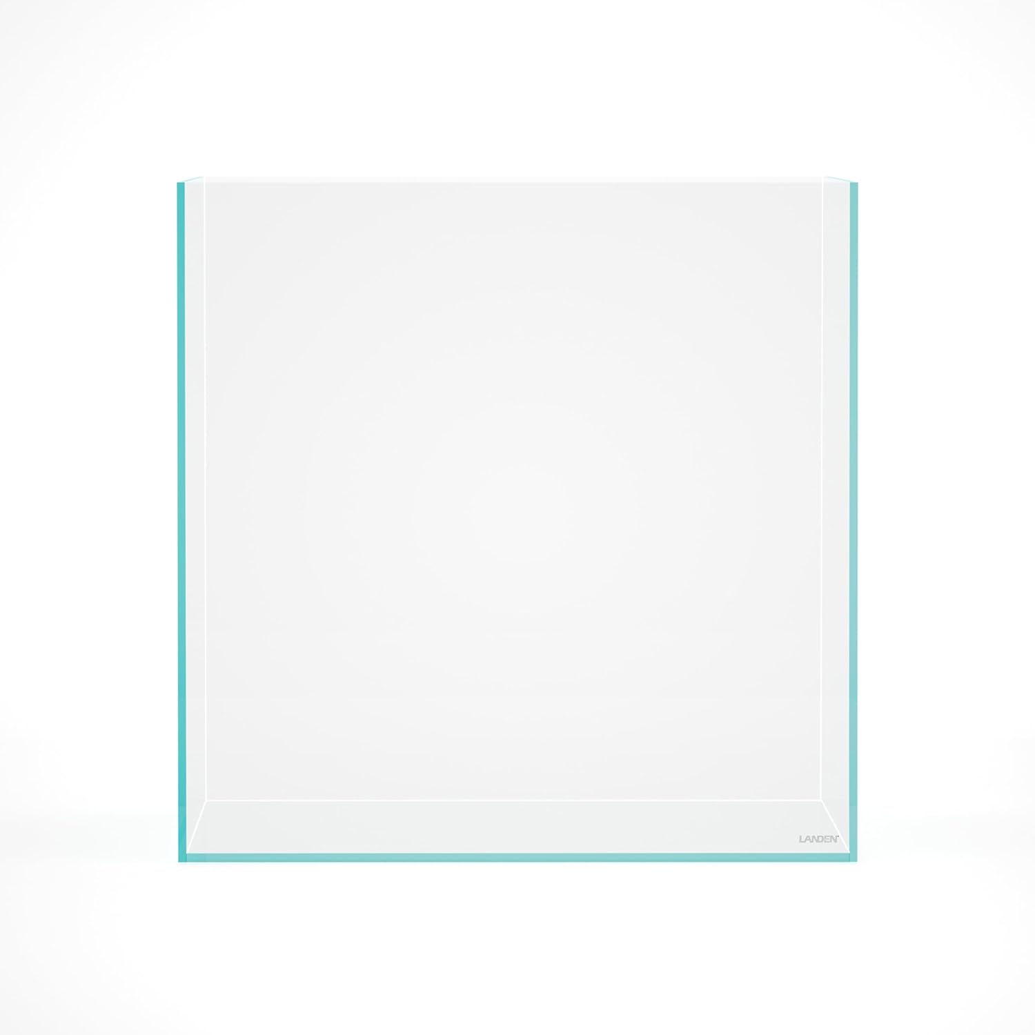 LANDEN 31 Gallon Cube Rimless Low Iron Aquarium Fish Tank,19.7" L × 19.7" W × 19.7" H (50cm x 50cm x50cm) 6mm Thickness with Nano Foam Leveling Mat Included
